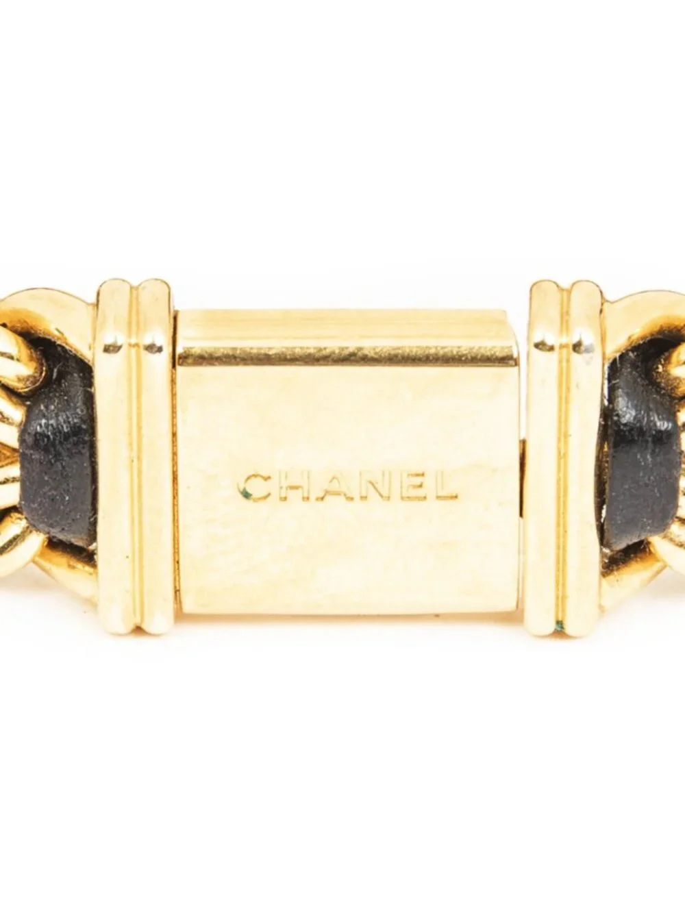 Chanel Premier Black Gold Plated Bracelet Watch